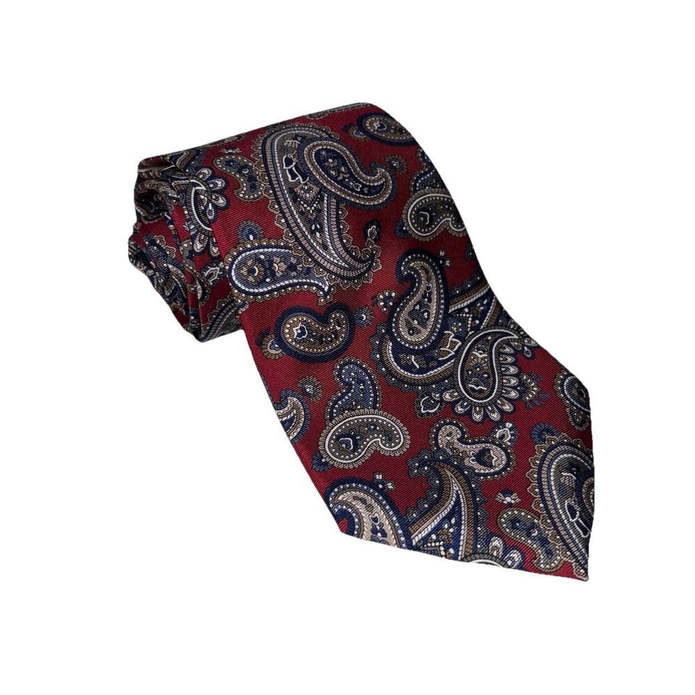 NWT Vintage Oscar de la Renta Couture Neck Tie 100% IMPORTED Silk Designer Lux
